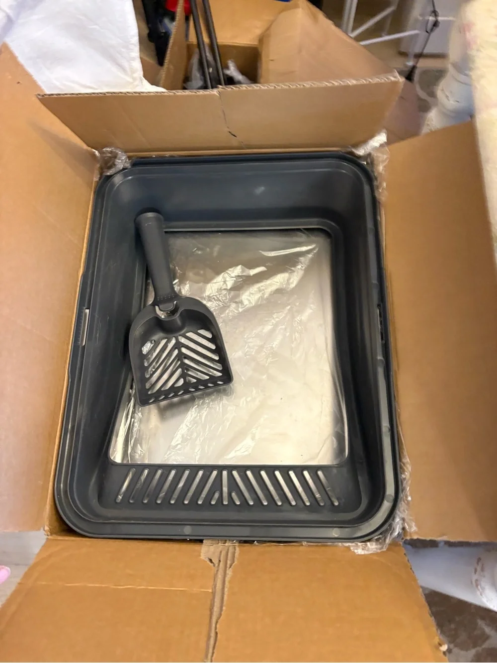 New Open Box High Sided, Low Entry Small Cats or Injured Cats | Bunny Litter Box